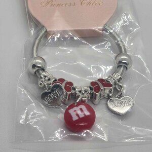 BRAND NEW  Fashion Jewelry  RED M&M Bracelet